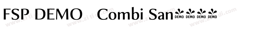 FSP DEMO   Combi San字体转换